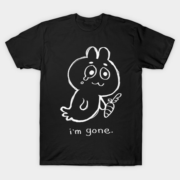 Ghost Bunny T-Shirt by liliuhms